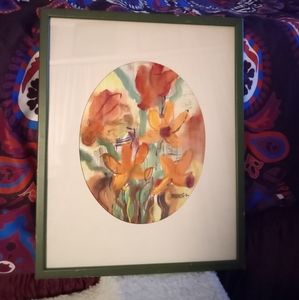 Vintage Rose Sakel Framed Print